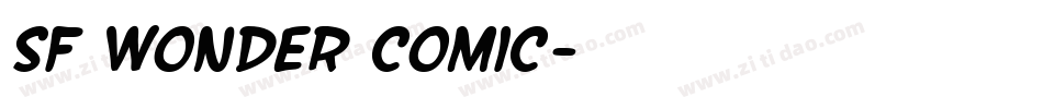 SF Wonder Comic字体转换